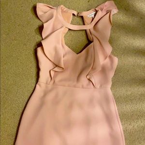 Beige baby pink dress